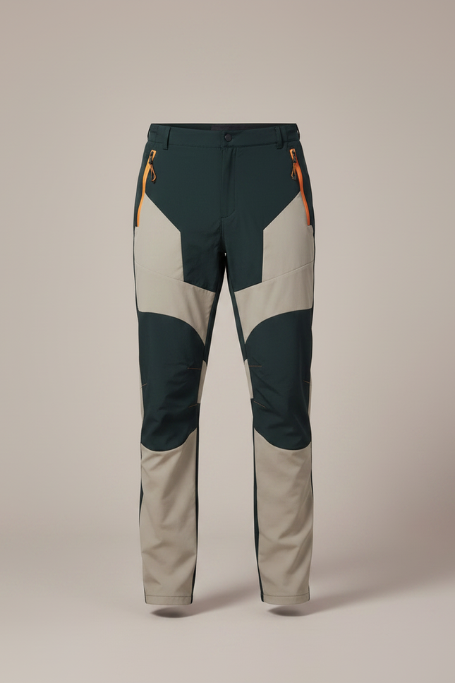 Pantalon De Pluie Bicolore Extensible Léger Randonnée Homme - Multicolore Polyester - vue 3