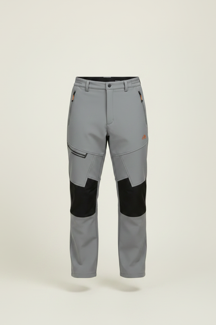Pantalon De Pluie Gris Imperméable Randonnée Softshell Homme - Polyester - vue 3