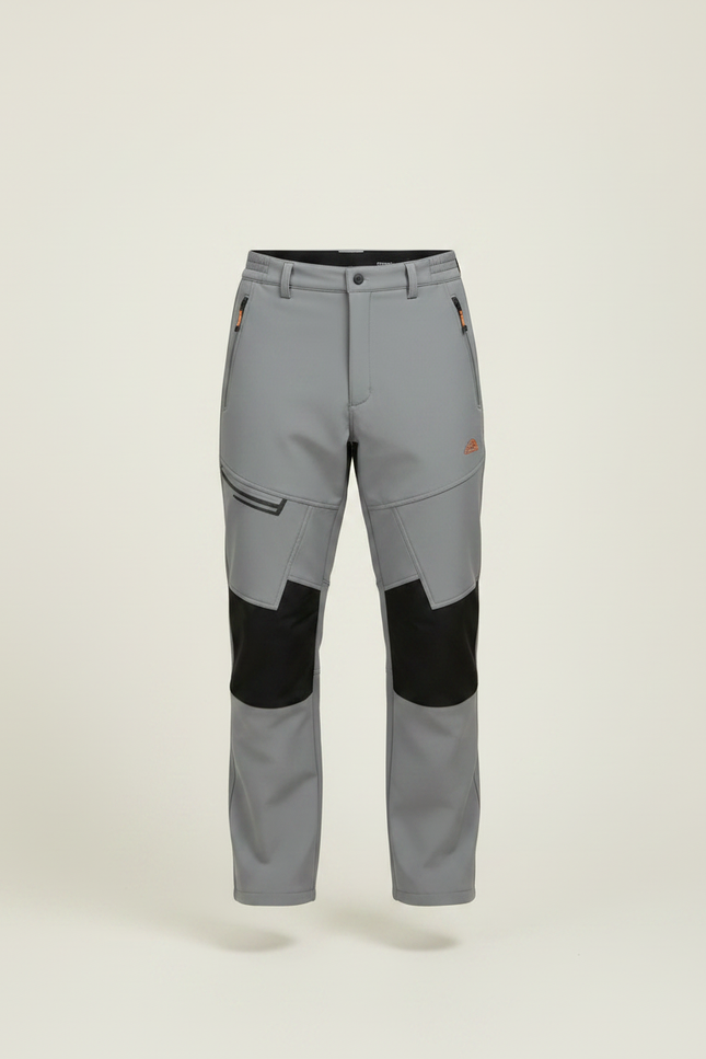 Pantalon De Pluie Gris Imperméable Randonnée Softshell Homme - Polyester - vue 3