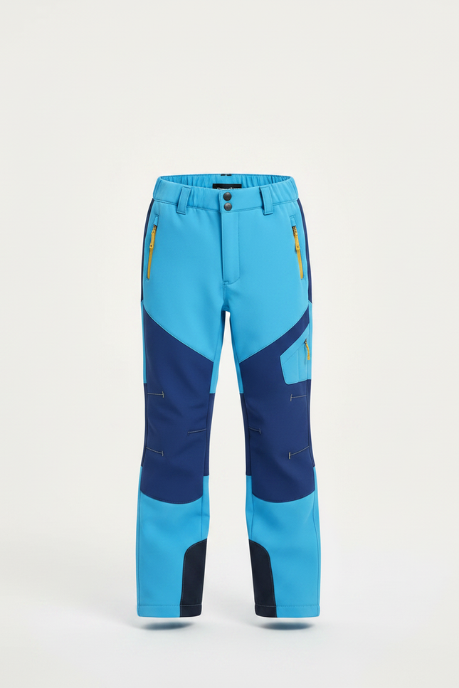 Pantalon De Pluie Bleu Imperméable Enfant Bicolore Sportif - Multicolore Polyester - vue 3