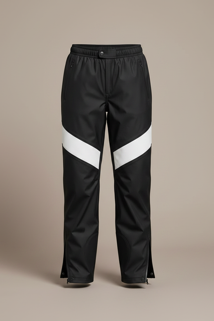 Pantalon De Pluie Noir Blanc Imperméable Enfant Sport - Polyester - vue 3