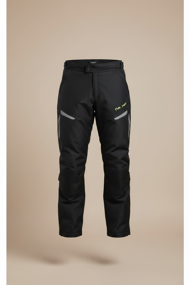 Pantalon De Pluie Noir Réfléchissant Imperméable Homme Moto - Polyester - vue 3