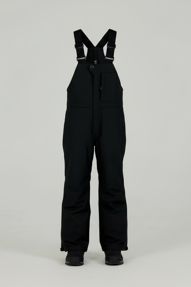 Pantalon De Pluie Noir Enfant Bretelles Imperméable Ski - Polyester - vue 3