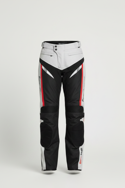 Pantalon De Pluie Moto Imperméable Réfléchissant Noir Blanc - Multicolore Polyester - vue 3