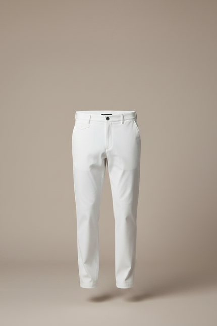 Pantalon De Pluie Blanc Homme Imperméable Décontracté Slim - Polyester - vue 3