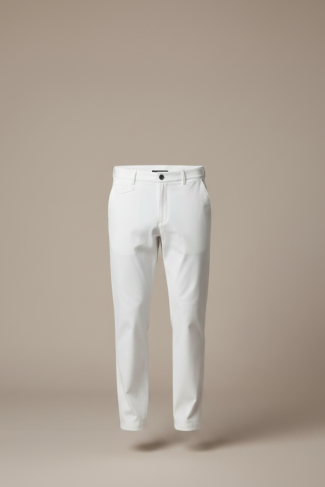 Pantalon De Pluie Blanc Homme Imperméable Décontracté Slim - Polyester - vue 3