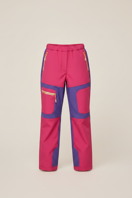 Pantalon De Pluie Rose Violet Imperméable Enfant Ski - Polyester - vue 3