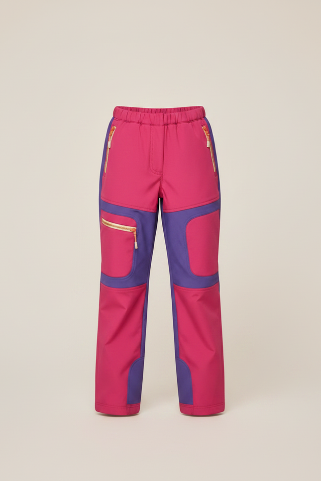 Pantalon De Pluie Rose Violet Imperméable Enfant Ski - Polyester - vue 3