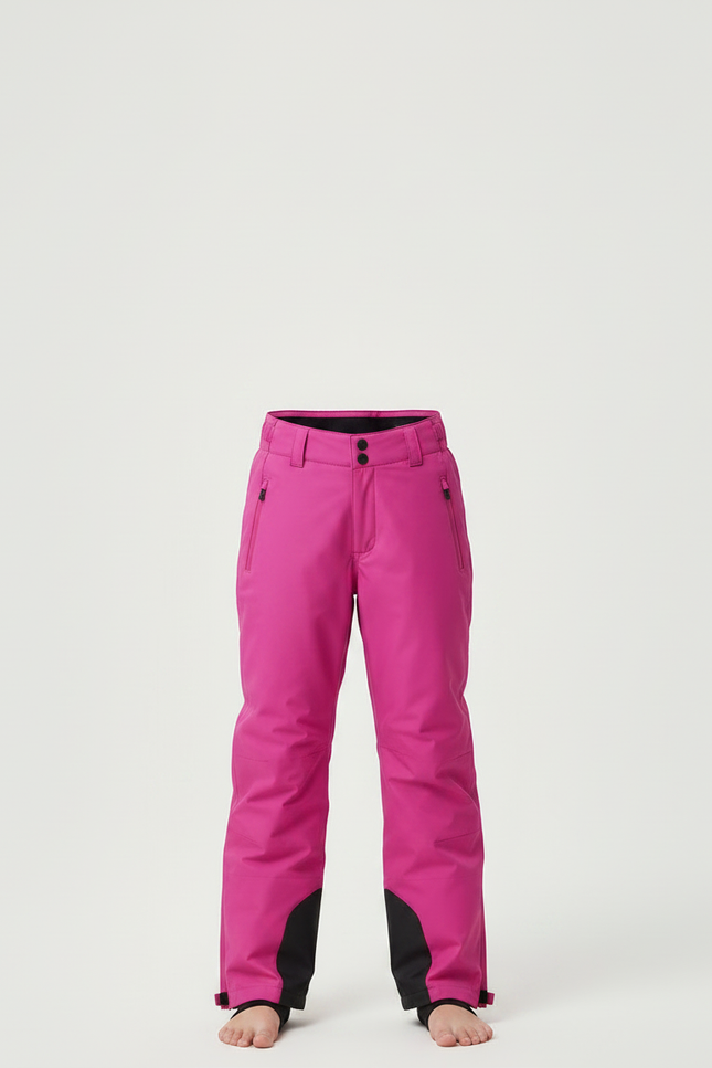 Pantalon De Pluie Rose Vif Imperméable Bretelles Réglables Enfant - Polyester - vue 3