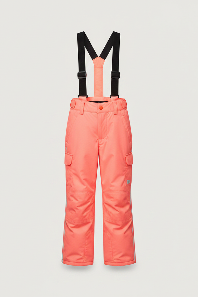 Pantalon De Pluie Enfant Corail Imperméable Bretelles Hiver - Rose Polyester - vue 3
