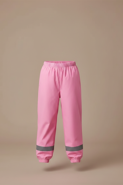 Pantalon De Pluie Rose Réfléchissant Imperméable Enfant - Polyester - vue 3