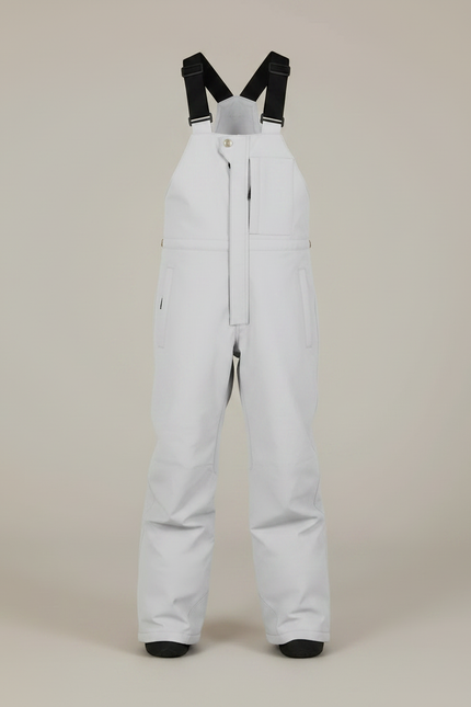 Pantalon De Pluie Gris Imperméable Bretelles Enfant Ski - Polyester - vue 3