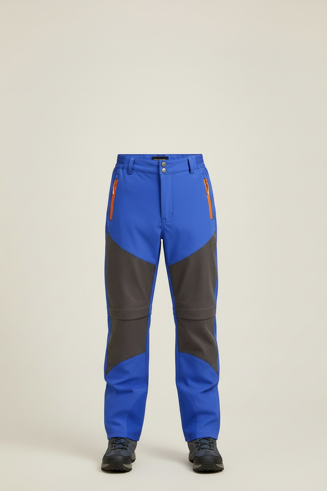 Pantalon De Pluie Bleu Imperméable Enfant Randonnée - Polyester - vue 3