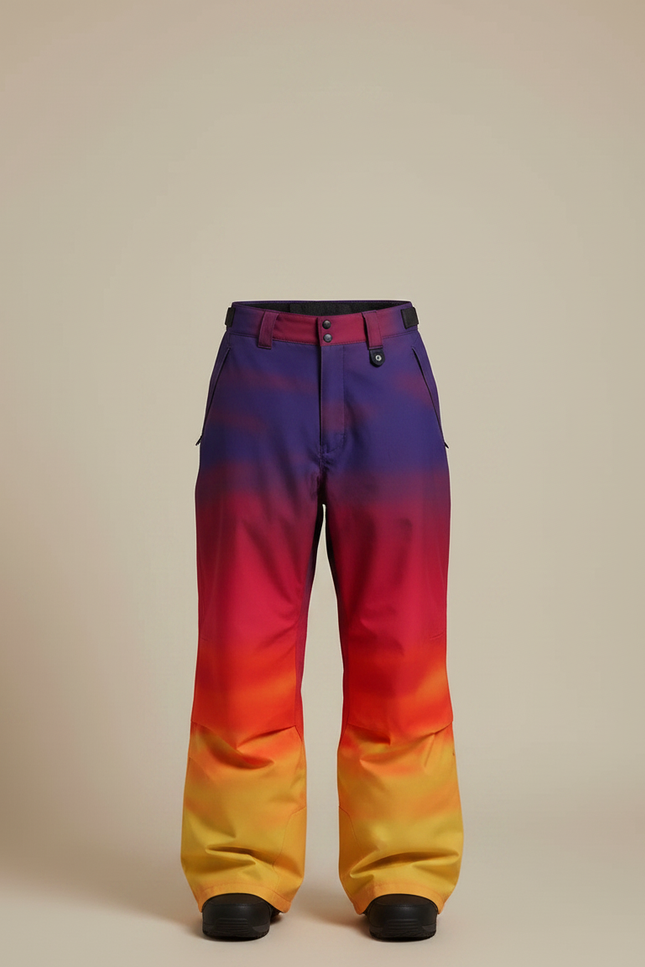 Pantalon De Pluie Dégradé Ample Imperméable Femme Ski - Multicolore Polyester - vue 3