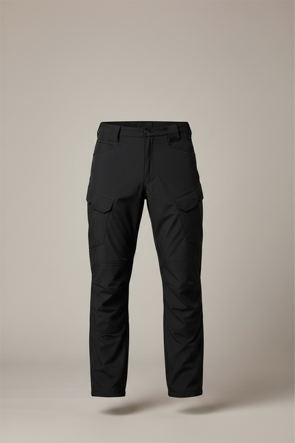 Pantalon De Pluie Noir Cargo Tactique Homme Imperméable - Polyester - vue 3