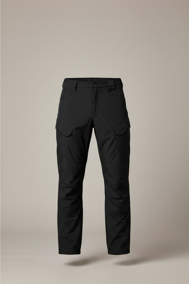 Pantalon De Pluie Noir Cargo Tactique Homme Imperméable - Polyester - vue 3