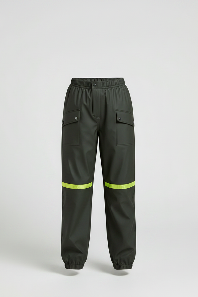 Pantalon Et Veste De Pluie - Kaki Polyester - vue 3