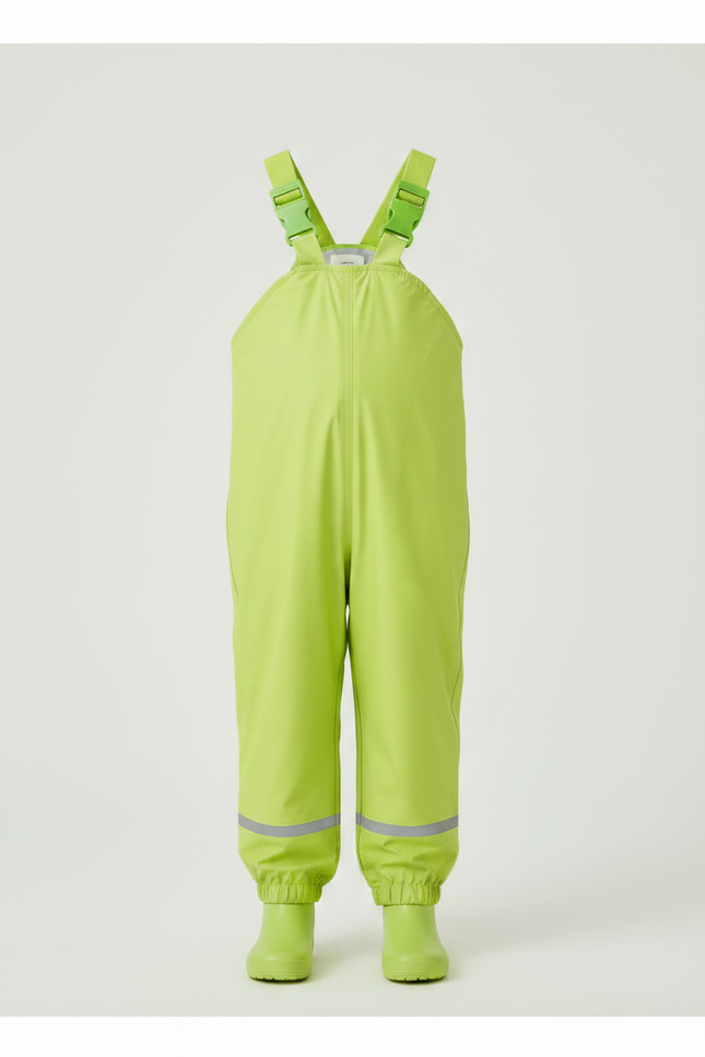 Pantalon Pluie Fluo - Vert Polyester - vue 3