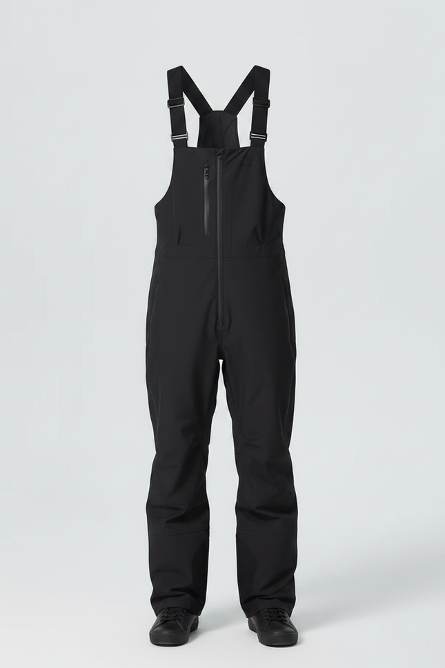 Pantalon De Pluie Noir Bretelles Imperméable Ski Homme - Polyester - vue 3