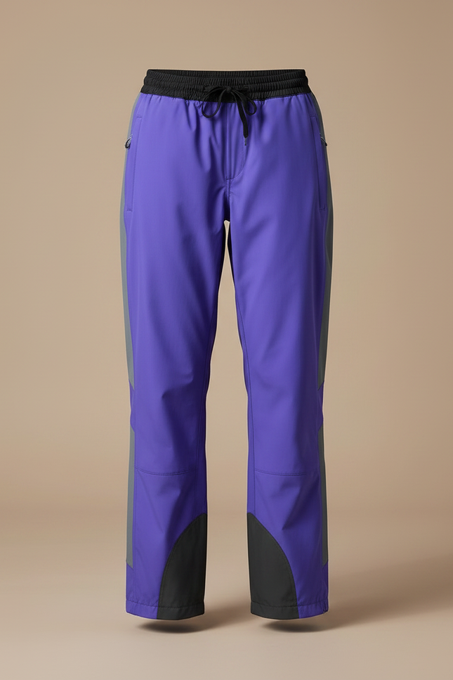 Pantalon De Pluie Violet Imperméable Ample Bicolore - Polyester - vue 3