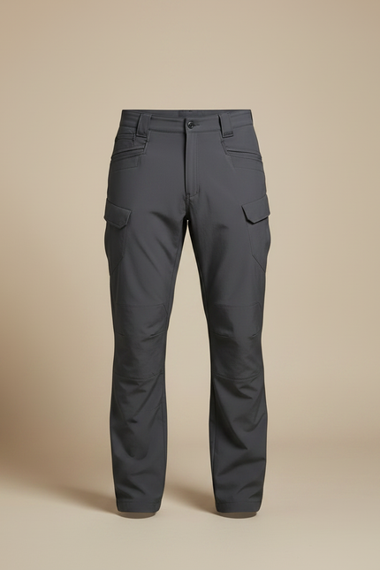 Pantalon De Pluie Gris Homme Cargo Coupe Droite Sport - Polyester - vue 3