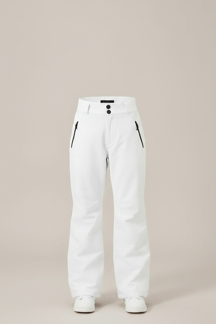 Pantalon De Pluie Blanc Imperméable Bretelles Unisexe Ski - Polyester - vue 3