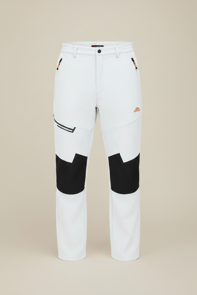 Pantalon De Pluie Blanc Softshell Imperméable Randonnée Homme - Polyester - vue 3