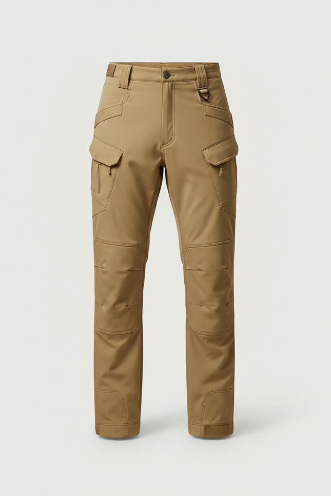 Pantalon De Pluie Beige Cargo Tactique Homme Imperméable - Polyester - vue 3
