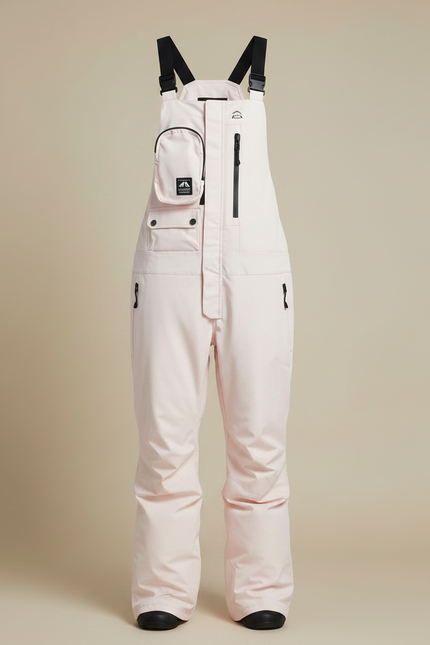 Pantalon De Pluie Rose Imperméable Bretelles Femme Ski - Polyester - vue 3