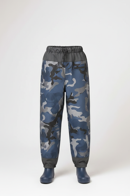 Pantalon De Pluie Militaire - Bleu Polyester - vue 3