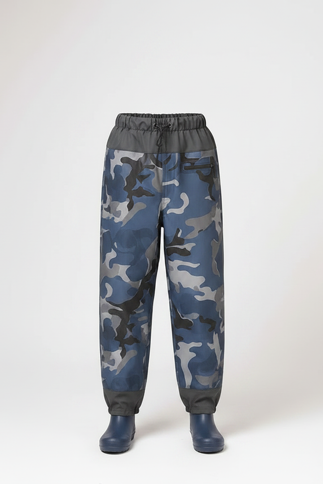 Pantalon De Pluie Militaire - Bleu Polyester - vue 3