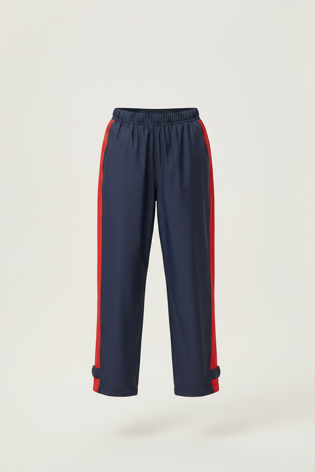 Pantalon De Pluie Bleu Marine Rouge Imperméable Enfant - Polyester - vue 3