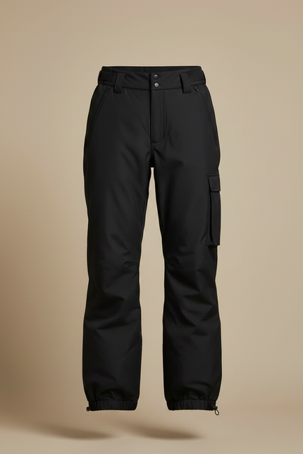 Pantalon De Pluie Noir Ample Imperméable Cargo Femme - Polyester - vue 3