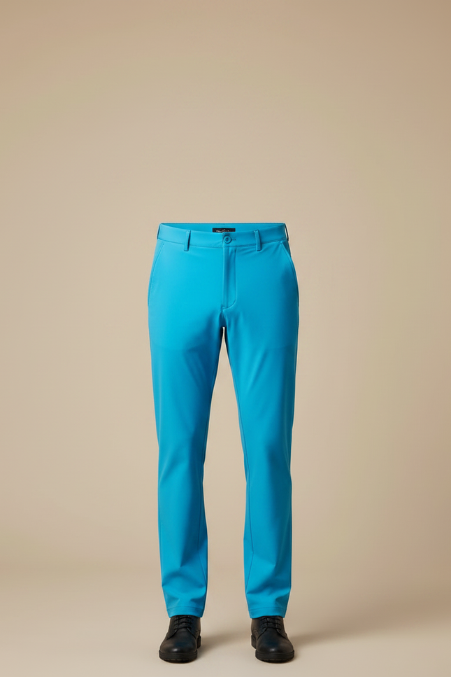 Pantalon De Pluie Bleu Ciel Homme Imperméable Slim Élégant - Polyester - vue 3