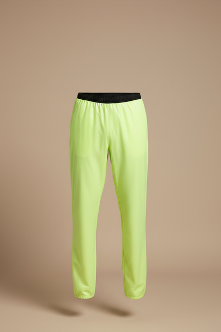Pantalon De Pluie Jaune Fluo Imperméable Léger Sportif Homme - Polyester - vue 3