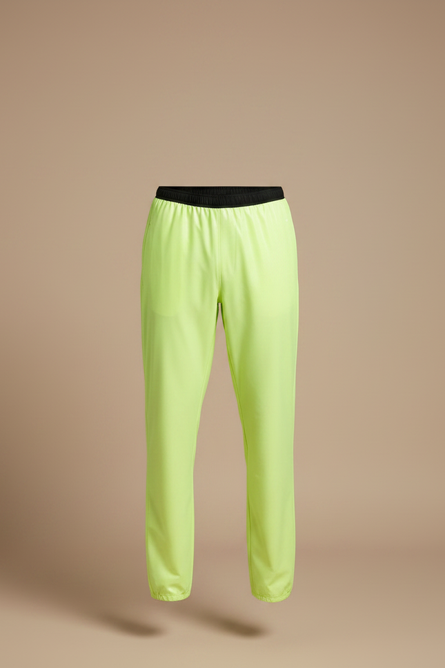 Pantalon De Pluie Jaune Fluo Imperméable Léger Sportif Homme - Polyester - vue 3