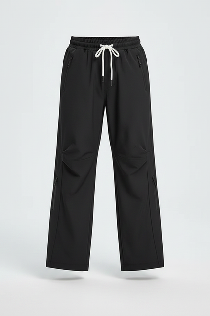 Pantalon De Pluie Noir Enfant Ample Sport Cordon - Polyester - vue 3