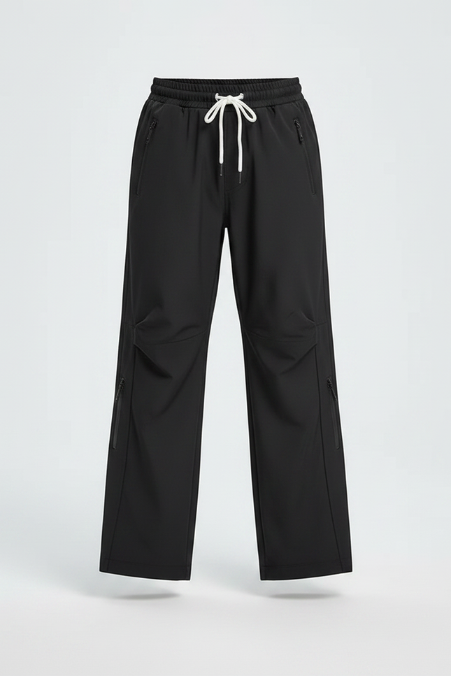 Pantalon De Pluie Noir Enfant Ample Sport Cordon - Polyester - vue 3