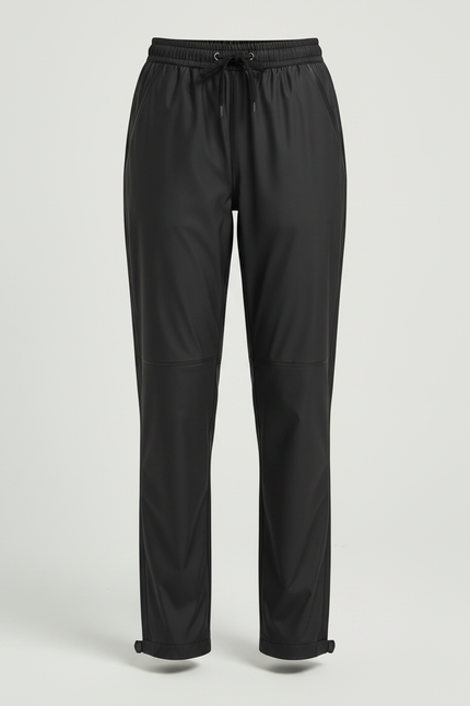 Pantalon De Pluie Noir Imperméable Sport Léger Unisexe - Polyester - vue 3
