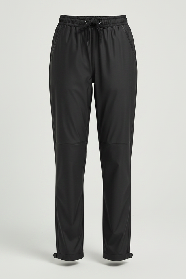 Pantalon De Pluie Noir Imperméable Sport Léger Unisexe - Polyester - vue 3
