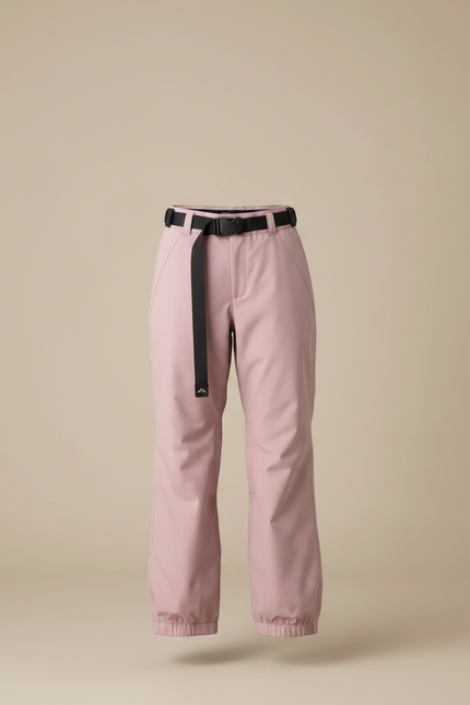 Pantalon De Pluie Rose Ample Imperméable Ceinturé Femme - Polyester - vue 3