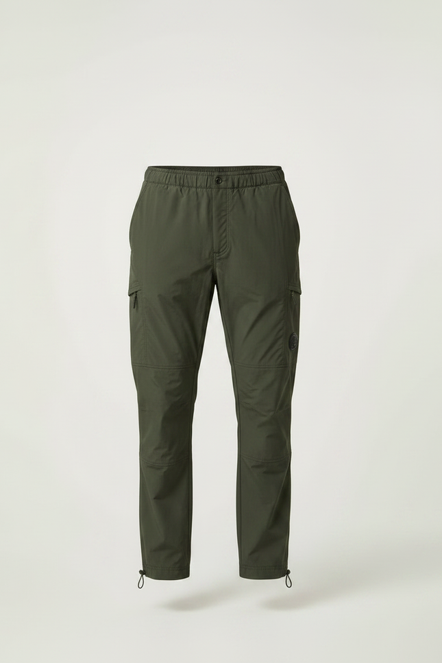 Pantalon De Pluie Vert Kaki Cargo Droit Homme - Polyester - vue 3