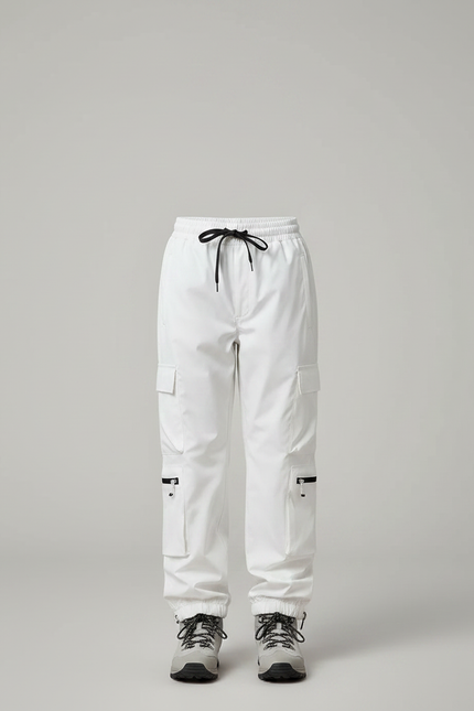 Pantalon De Pluie Blanc Cargo Imperméable Enfant - Polyester - vue 3