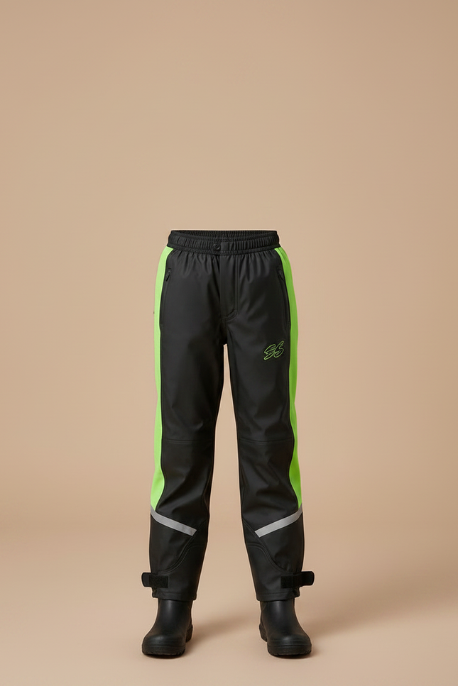 Pantalon De Pluie Pour Vélo - Noir Polyester - vue 3
