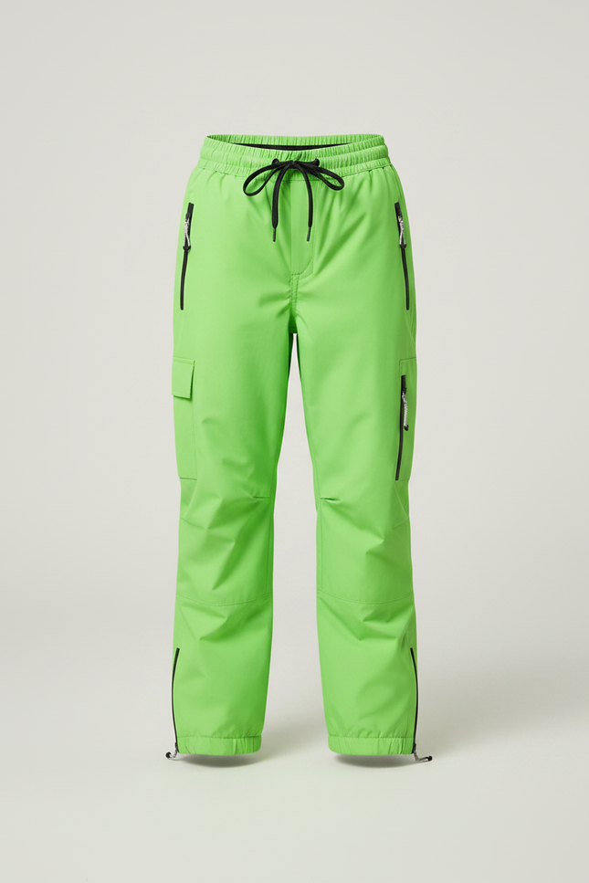 Pantalon De Pluie Vert Néon Imperméable Enfant Ski - Polyester - vue 3