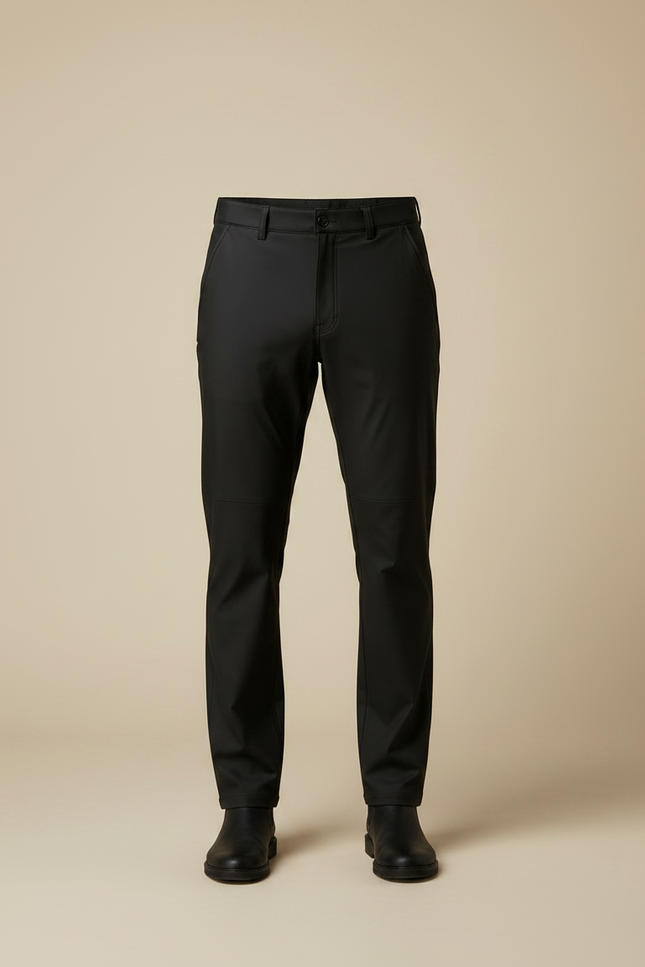 Pantalon De Pluie Noir Imperméable Homme Élégant Slim - Polyester - vue 3