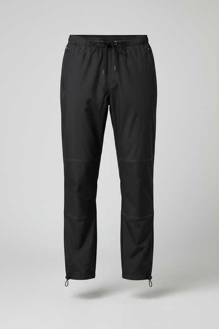 Pantalon De Pluie Noir Ample Imperméable Homme Randonnée - Polyester - vue 3