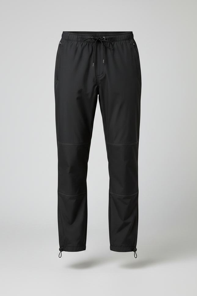 Pantalon De Pluie Noir Ample Imperméable Homme Randonnée - Polyester - vue 3
