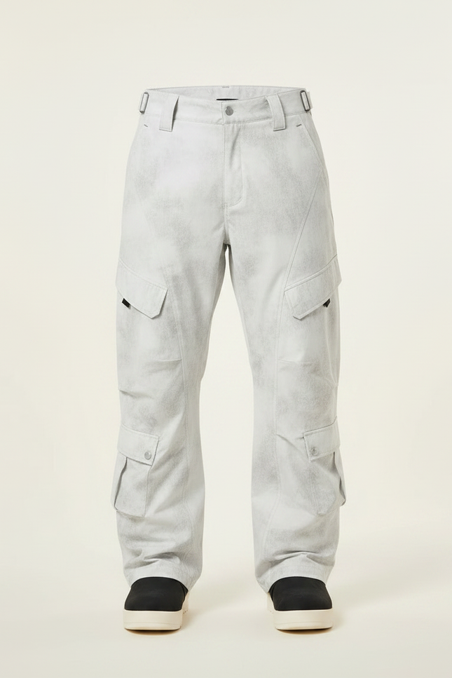 Pantalon De Pluie Gris Clair Ample Cargo Imperméable Homme - Polyester - vue 3