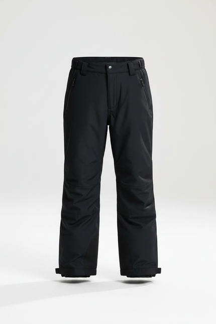 Pantalon De Pluie Noir Garçon Coupe Droite Imperméable - Polyester - vue 3